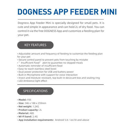 Smart Pet Automatic Feeder for Cats and Dogs