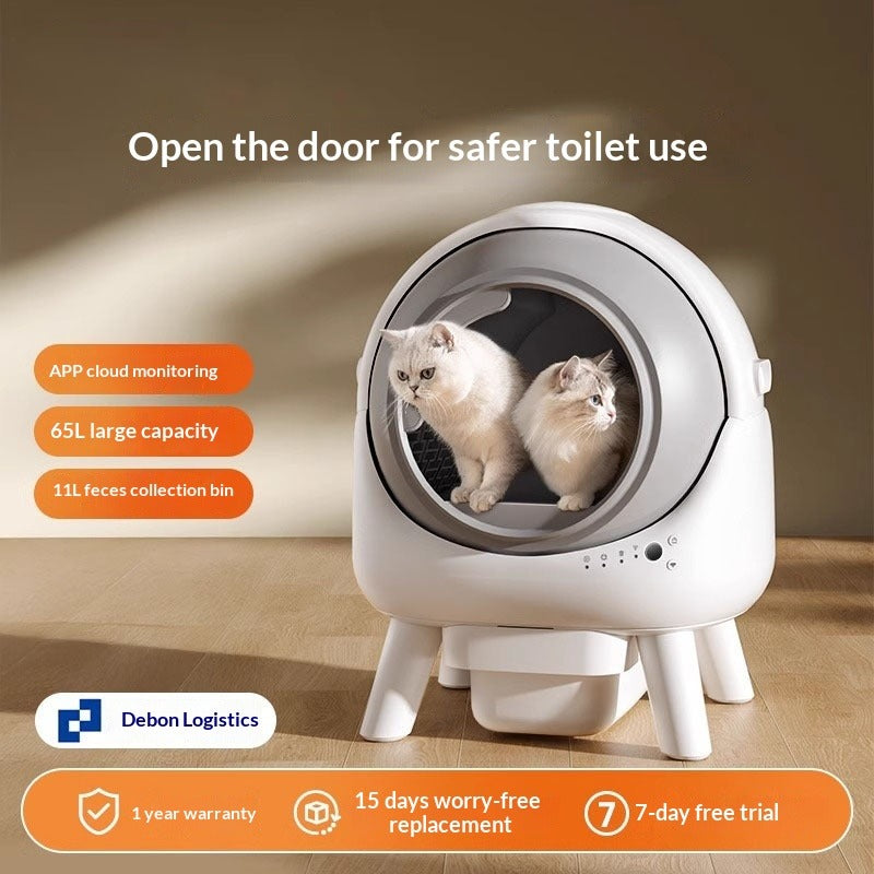 Smart Enclosed Self-Cleaning Cat Litter Box