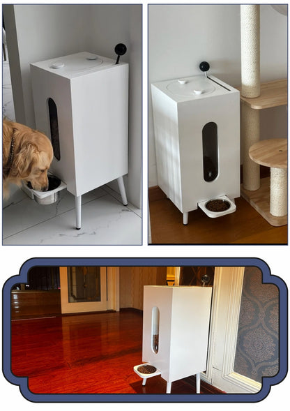 Wooden Large Capacity Pet Feeder