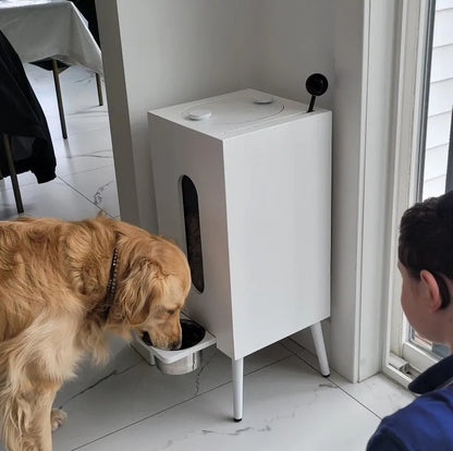 Wooden Large Capacity Pet Feeder