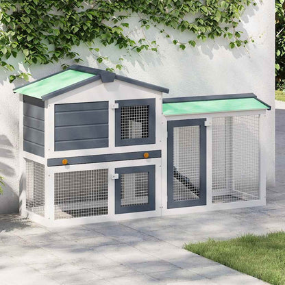 Large Rabbit Hutch with Ramp