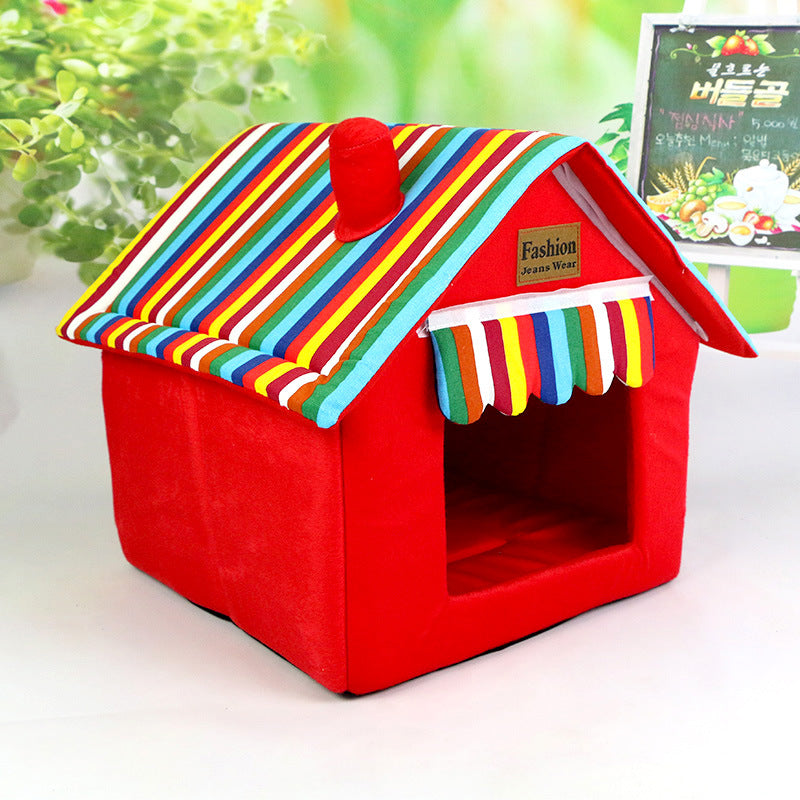 Pet Bed for Dogs and Cats, Washable and Foldable