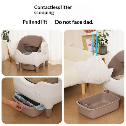 Smart Automatic Cat Litter Box Open-Style