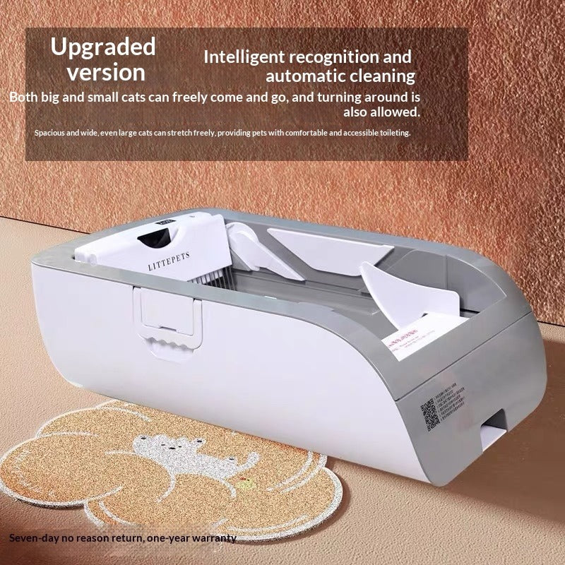 Semi-Enclosed Cat Litter Box