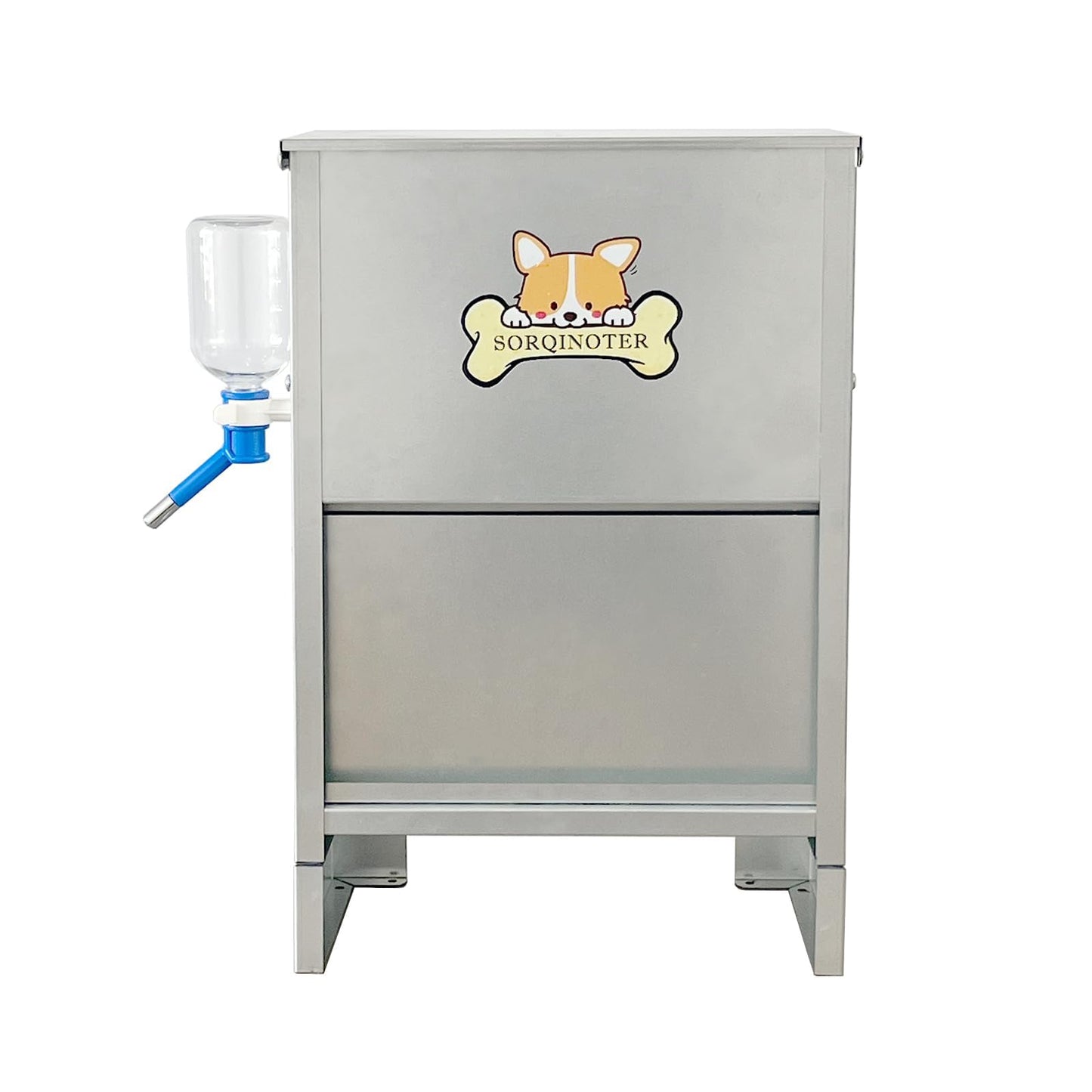 Outdoor Dog Feeder Automatic Galvanized Gravity Pet Feeder for Large Dogs Breed 25lbs15lbs