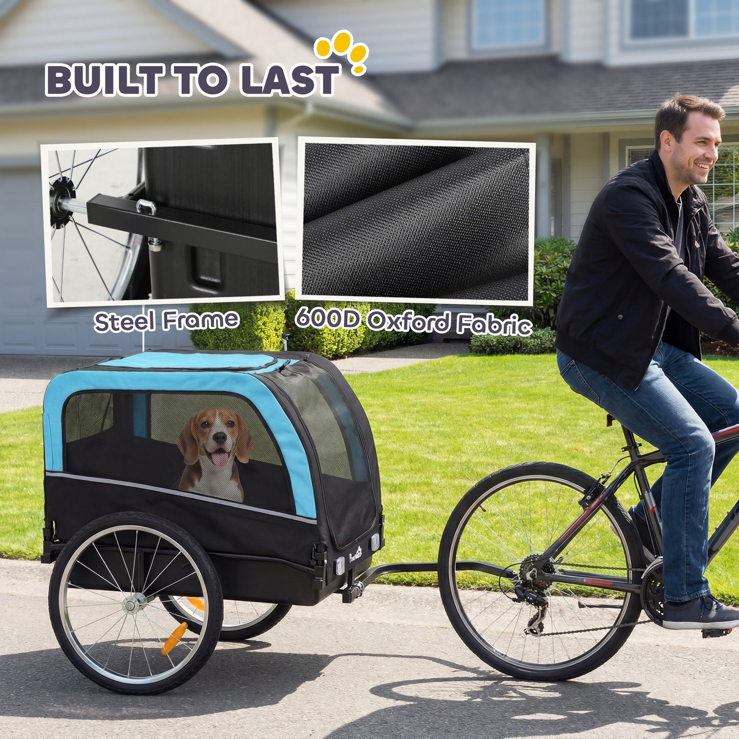 Dog Bike Trailer with 20" Air Tires
