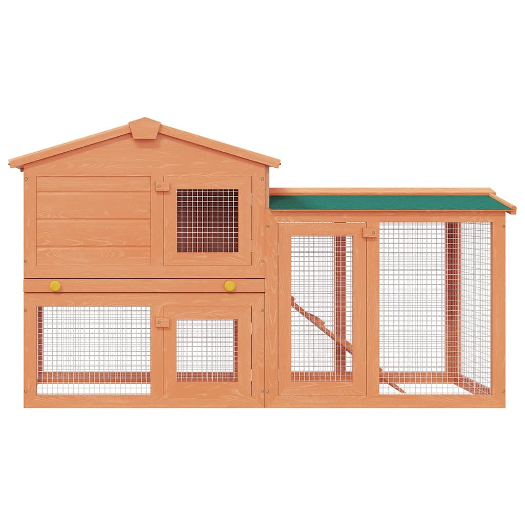 Large Rabbit Hutch with Ramp
