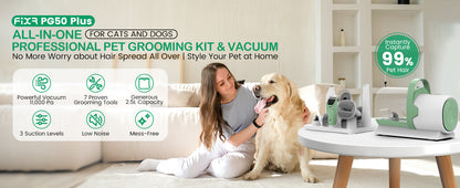 Pet Hair Remover Vacuum Grooming Machine