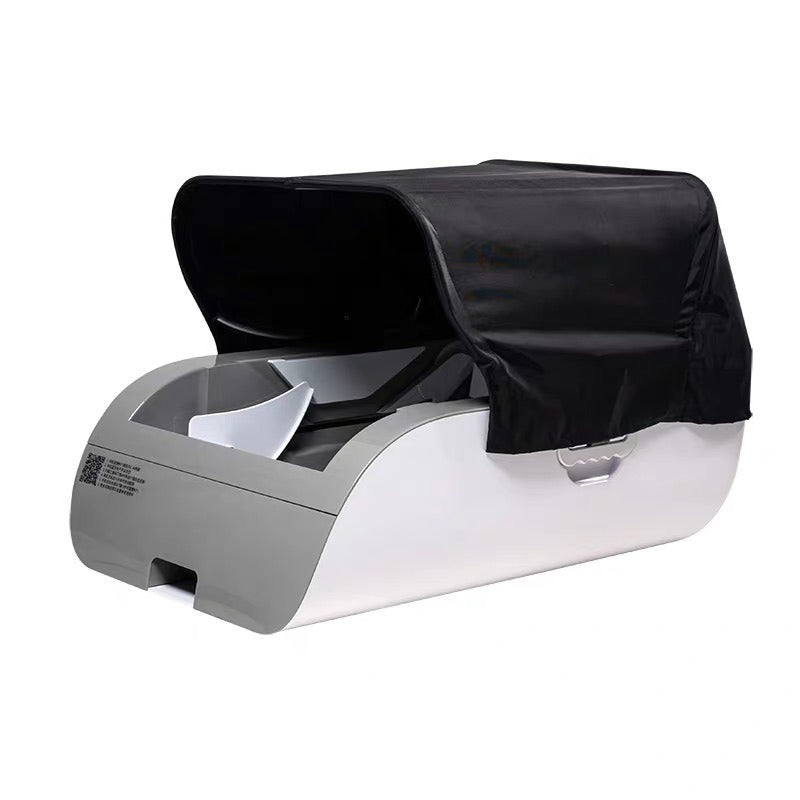 Semi-Enclosed Cat Litter Box