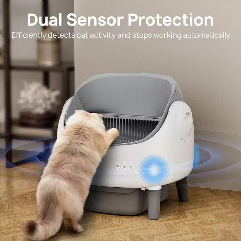 Automatic Smart Cat Litter Box with Drawer