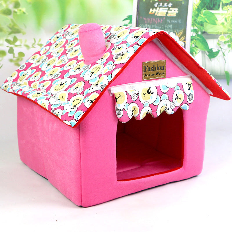 Pet Bed for Dogs and Cats, Washable and Foldable