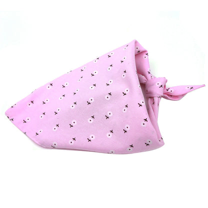 Cotton Pet Scarf - Double Layered Triangle Bandana
