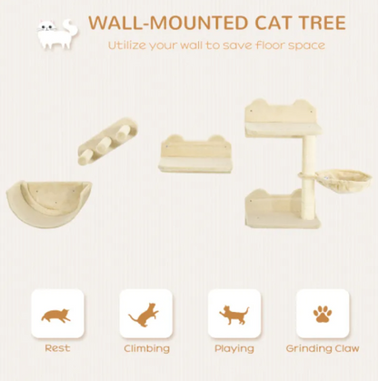 Cat Wall Shelves Set Furniture