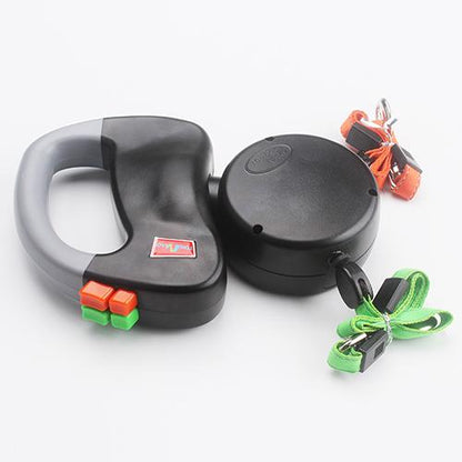 Retractable Dual Dog Walking Leash for Pets