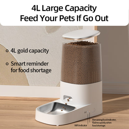 ROJECO Smart Automatic Cat Feeder with WiFi Control
