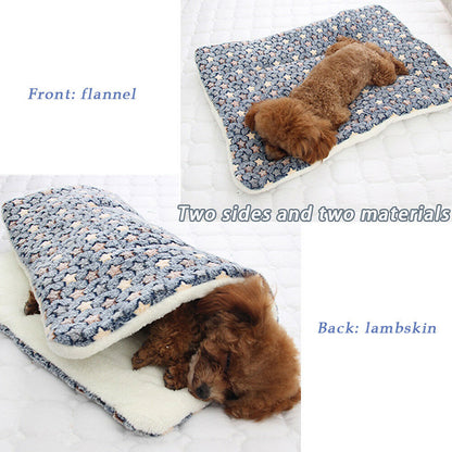 Winter Cotton Pet Bed for Dogs and Cats