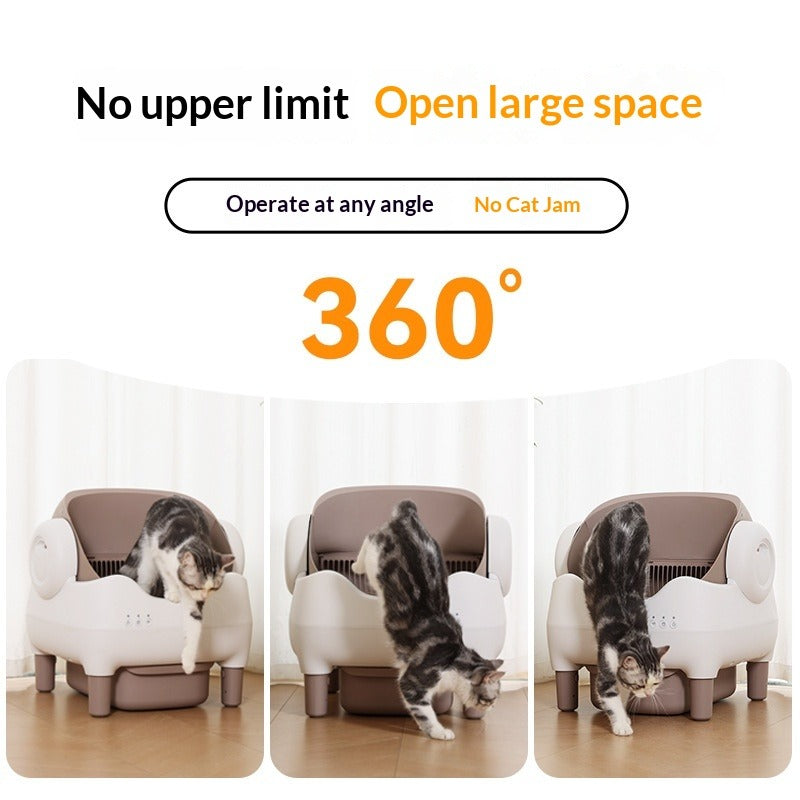 Smart Automatic Cat Litter Box Open-Style
