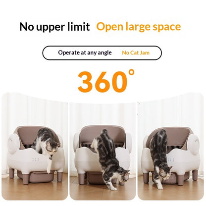 Smart Automatic Cat Litter Box Open-Style