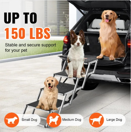 Foldable Aluminum Dog Car Stairs