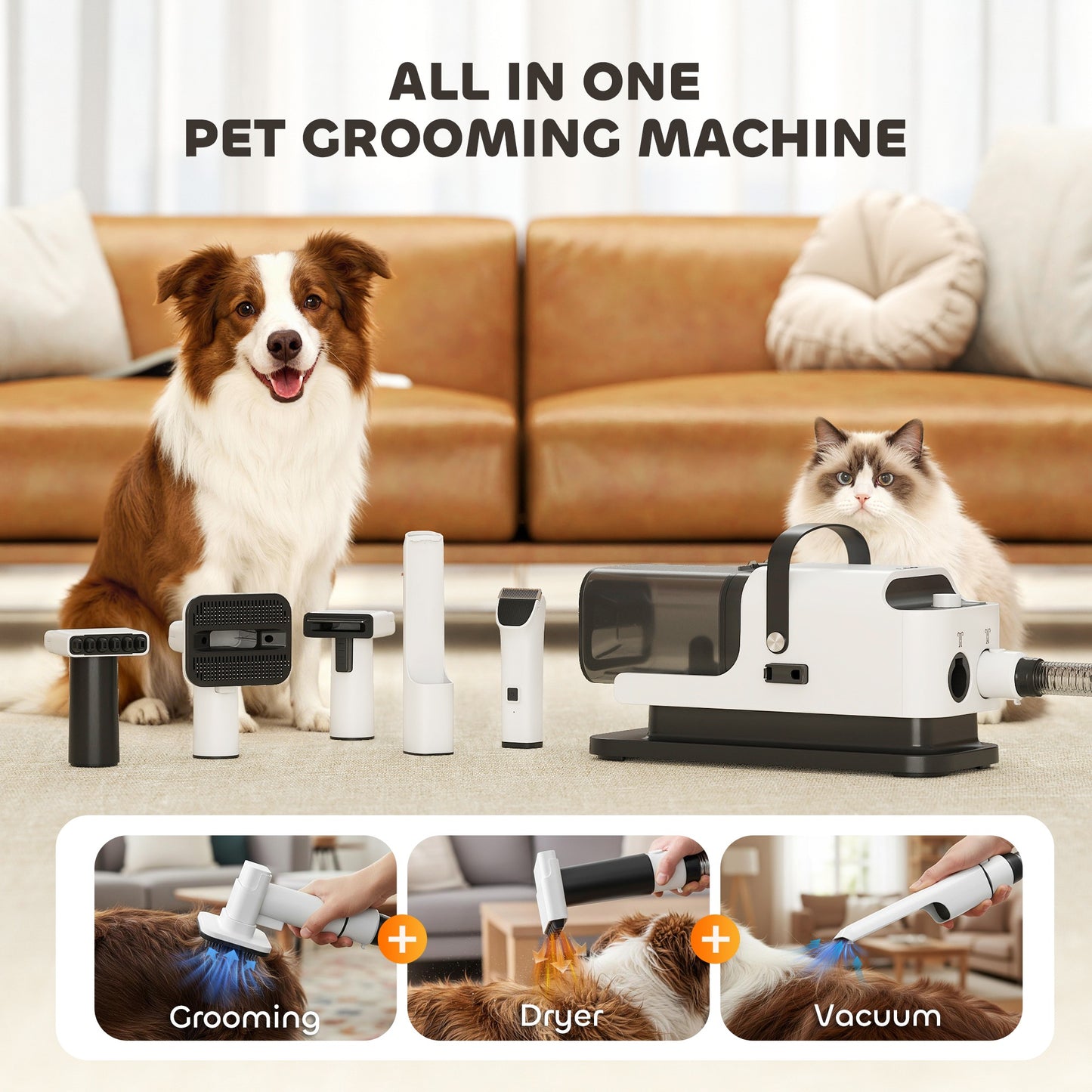 5-in-1 Dog Grooming Vacuum & Dryer Kit