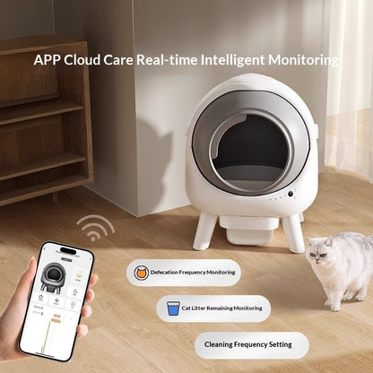Smart Enclosed Self-Cleaning Cat Litter Box
