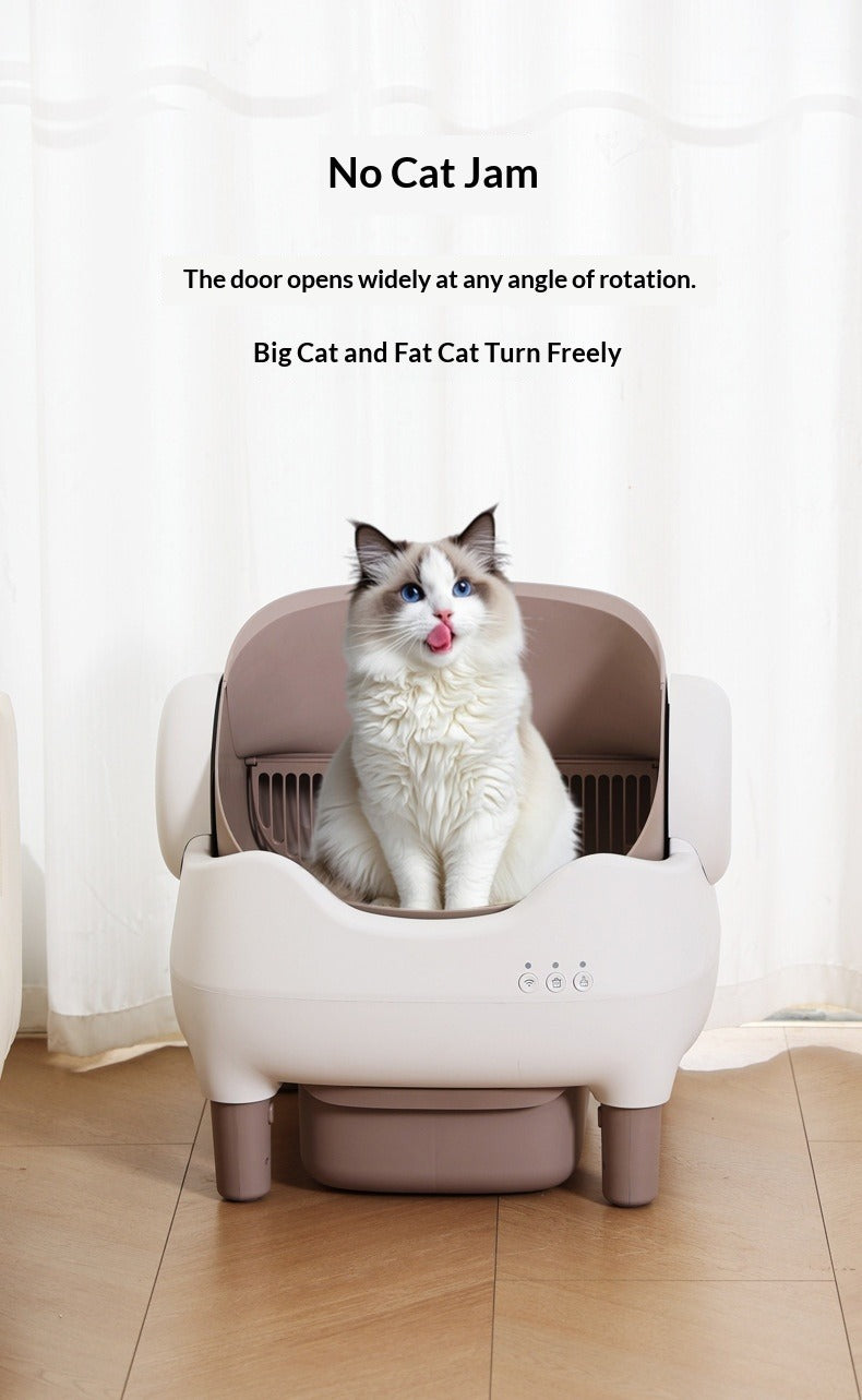 Smart Automatic Cat Litter Box Open-Style