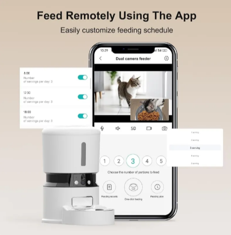 1080P Smart Pet Feeder with Camera