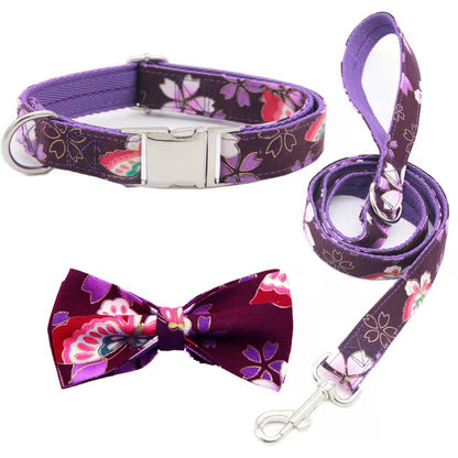 Customizable Pet Collar with Name and Phone Tag