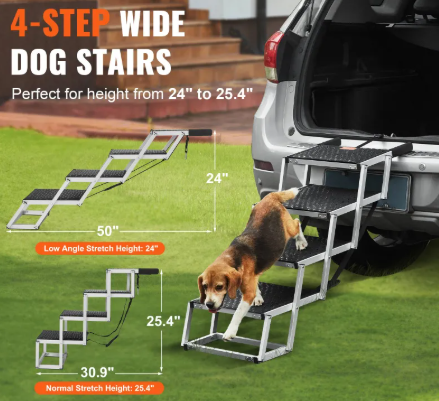 Foldable Aluminum Dog Car Stairs