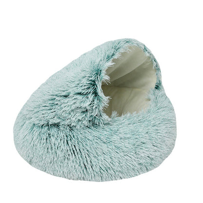 Winter Warm Shell-Shaped Pet Bed for Cats and Dogs