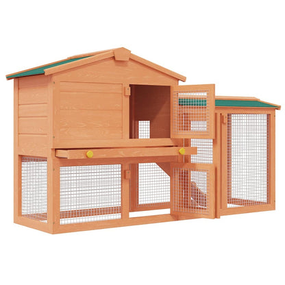 Large Rabbit Hutch with Ramp