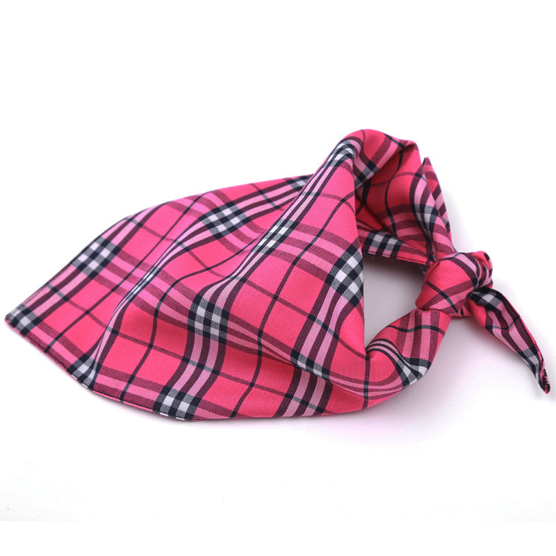 Cotton Pet Scarf - Double Layered Triangle Bandana