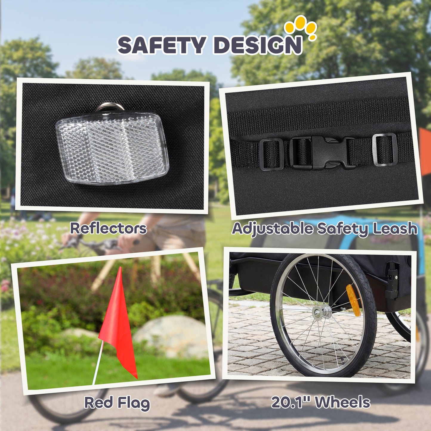 Dog Bike Trailer with 20" Air Tires
