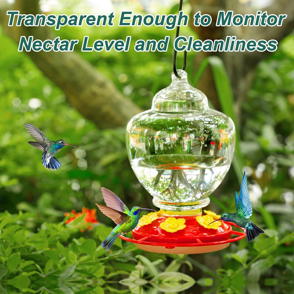 Hanging Hummingbird Water Feeder for Garden Decor